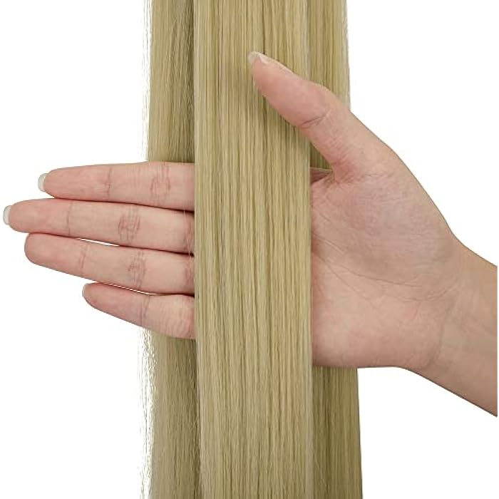 Ponytail Extension Claw 55 TO 60 CM Long Straight Clip in-21INCH - Natural Looking Synthetic Hair Extension Ponytail Hairpiece for Women-150 GM -JW-251- NO 15A- BLOND - Image 5